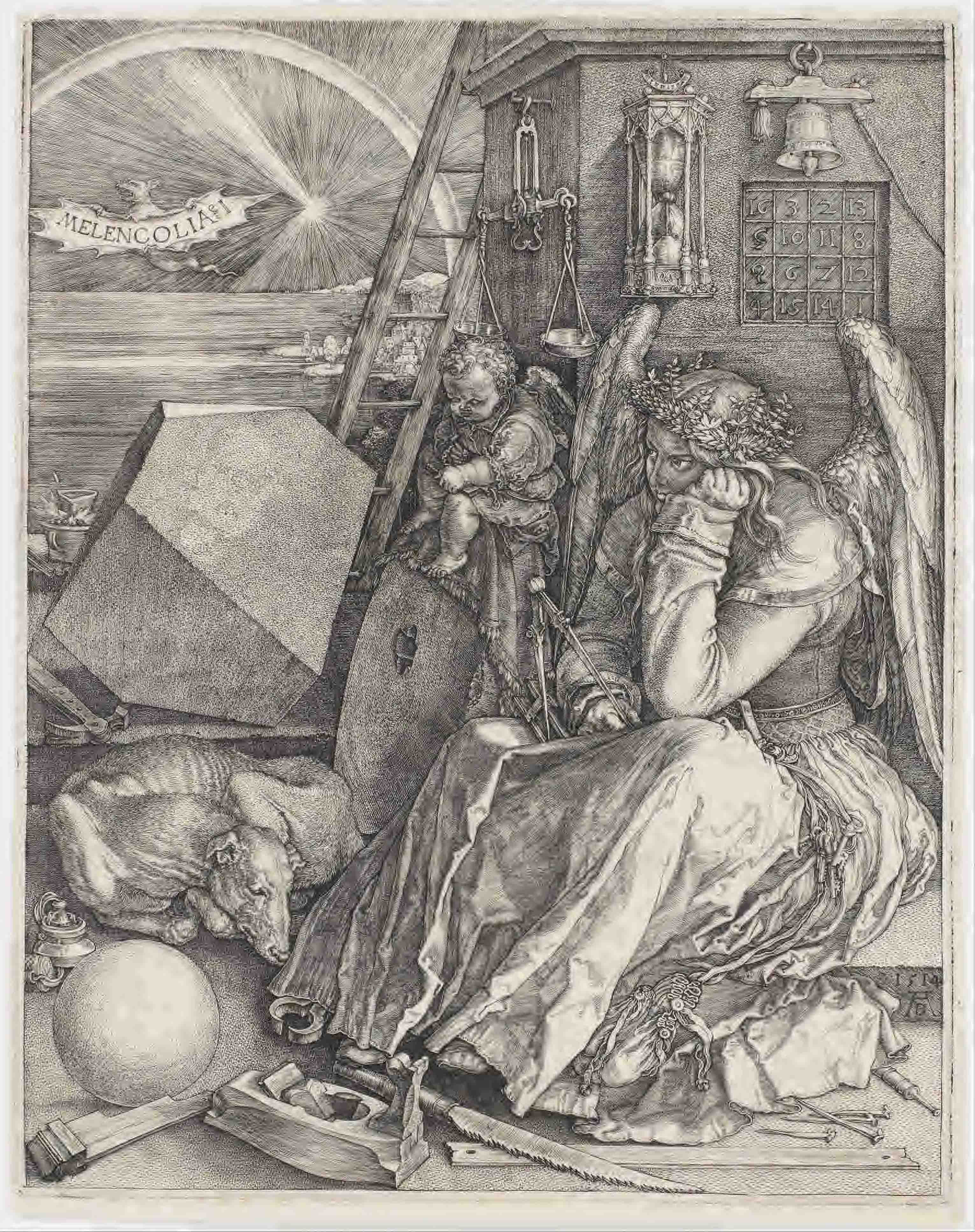 Albrecht Dürer Creates Engraving Melencolia I
