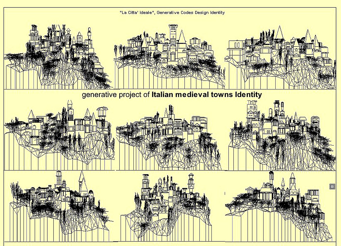 Celestino Soddu, Medieval Towns Generative Variations