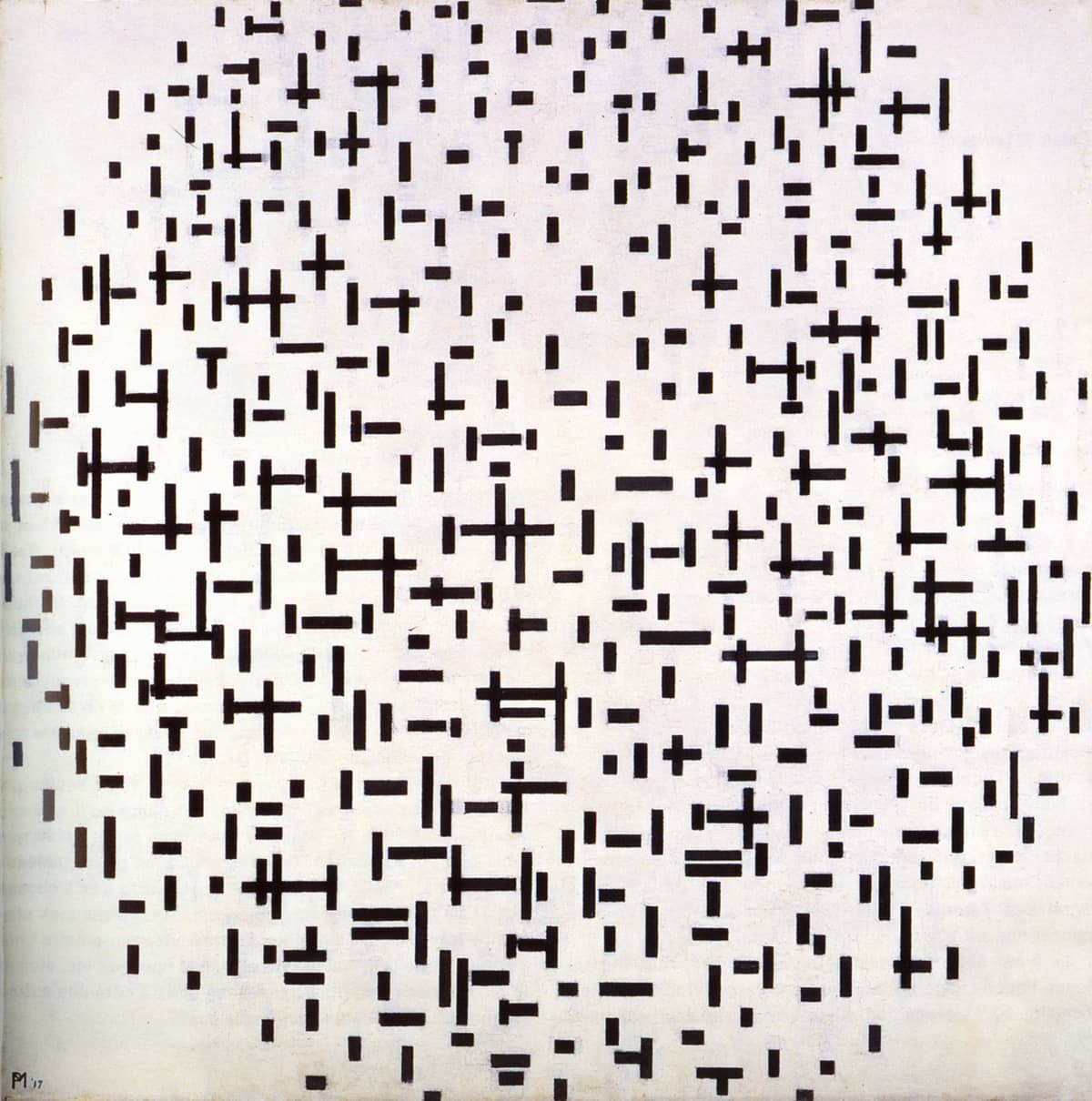 Composition with Lines by Piet Mondrian