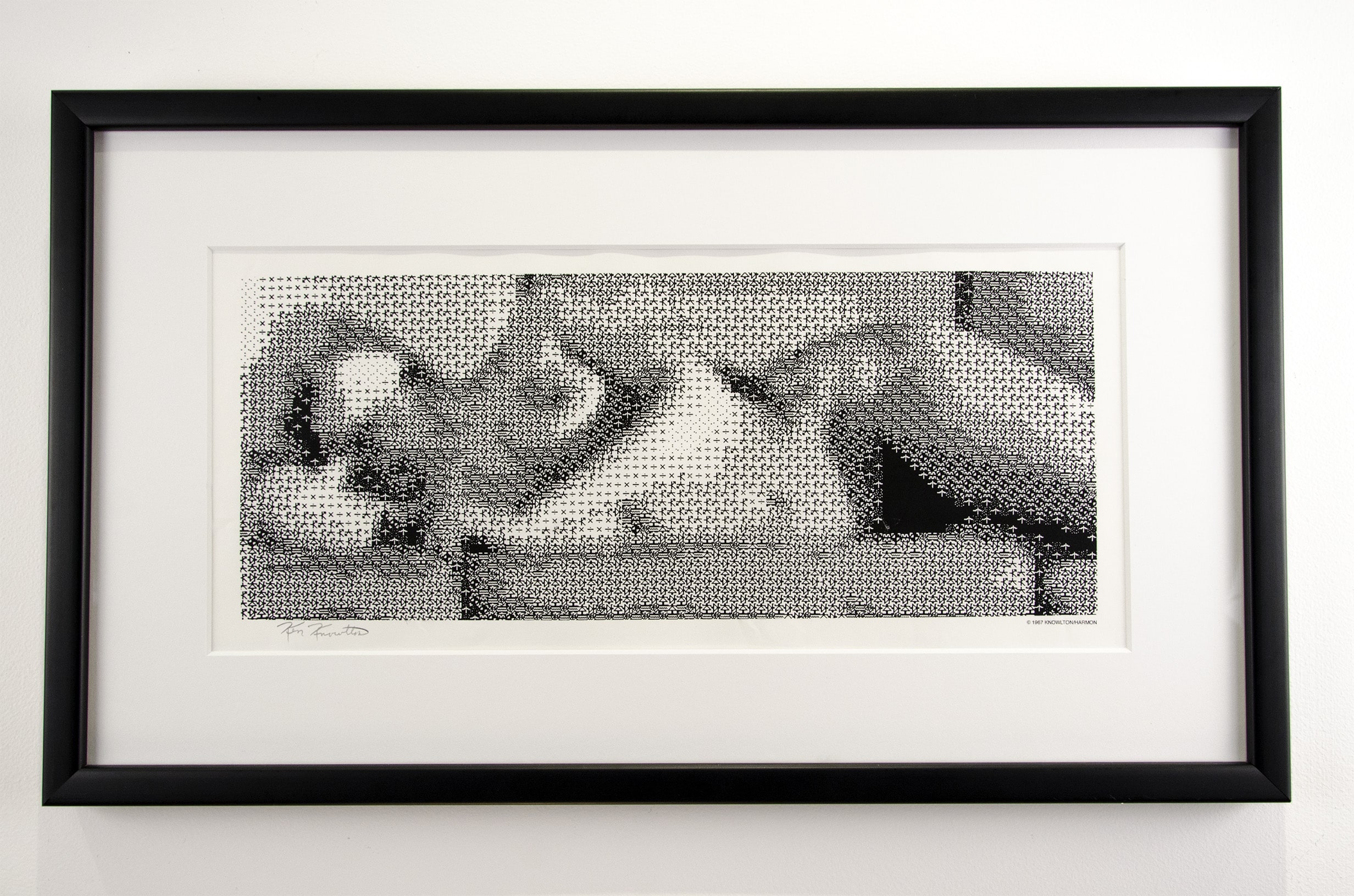 Computer Nude (Studies in Perception I) by Leon Harmon and Ken Knowlton