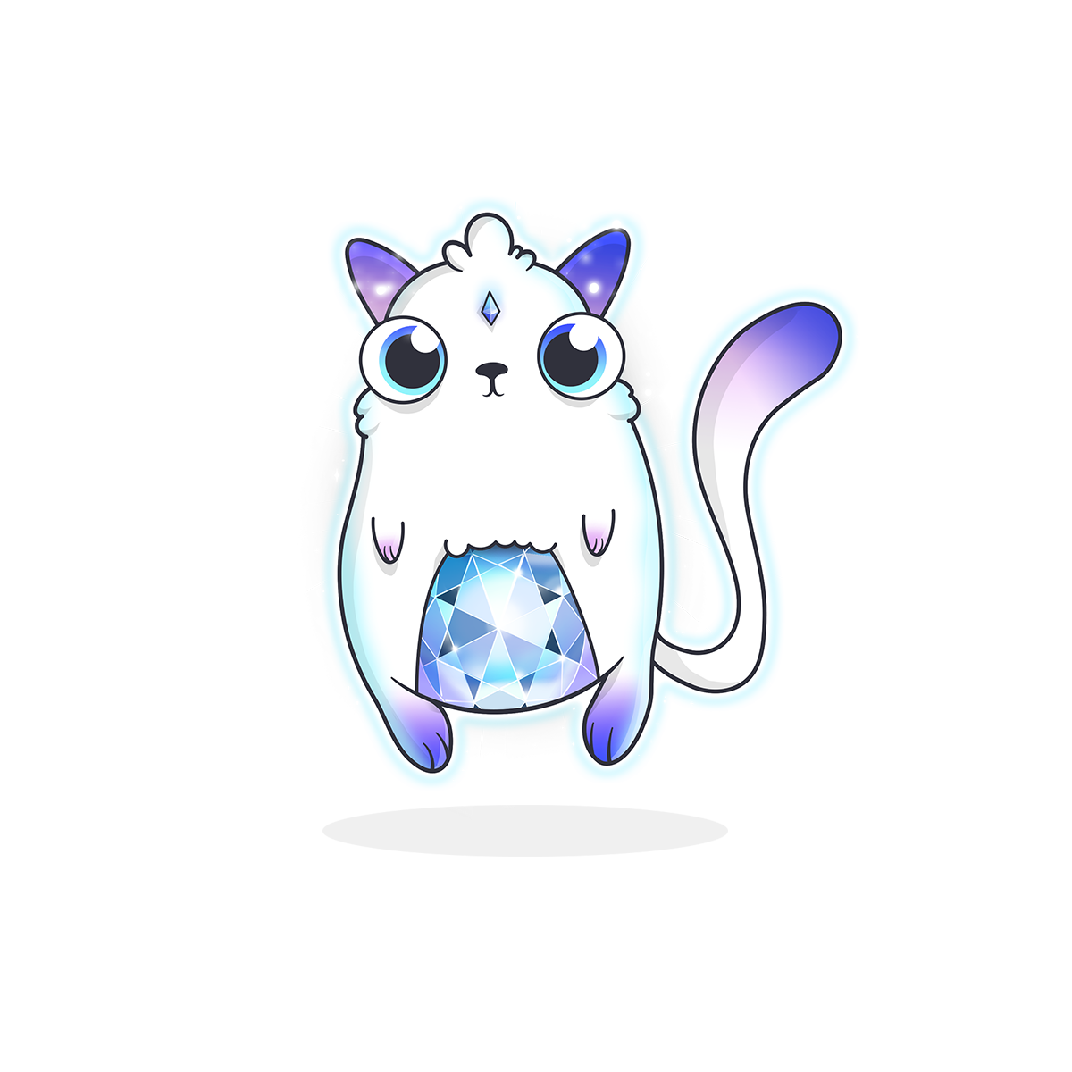 CryptoKitty #1, the Genesis kitty minted when the game launched in November 2017, rendered from the project's own image service.