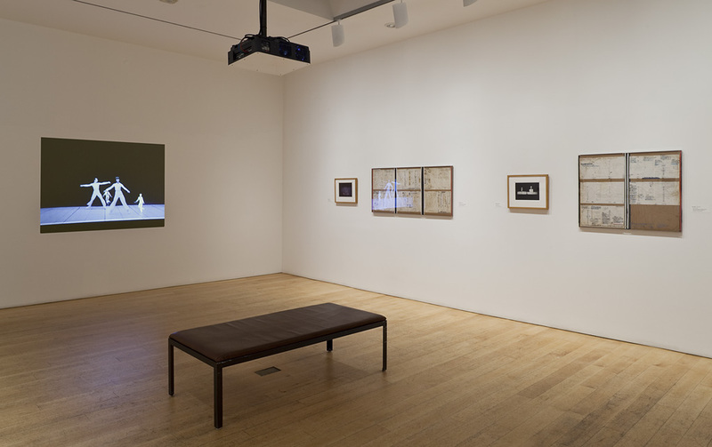 Gallery view of the Whitney Museum's 2009 exhibition Lucinda Childs: Dance, which brought together the Childs, Glass and LeWitt material for the 1979 work.