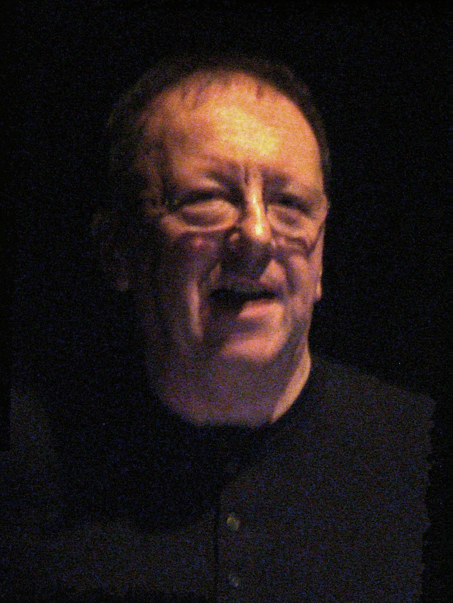 A portrait of Ernest Edmonds, photographed in 2008; there is no published photograph of the founding of his Human Computer Interface Research Unit at Leicester Polytechnic in 1982.