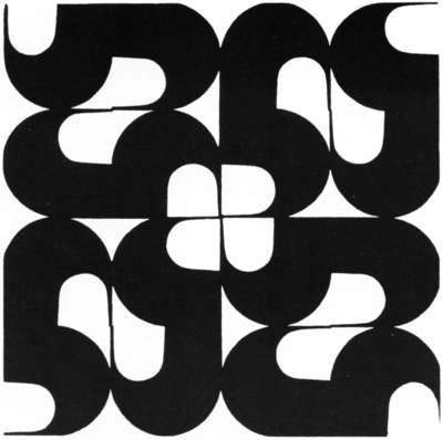 Manuel Barbadillo's Composición Modular of 1965; Barbadillo's modular painting system was the proposal that opened the Centro de Cálculo's Generación Automática de Formas Plásticas seminar, and he was among the local artists in the 1970 exhibition.