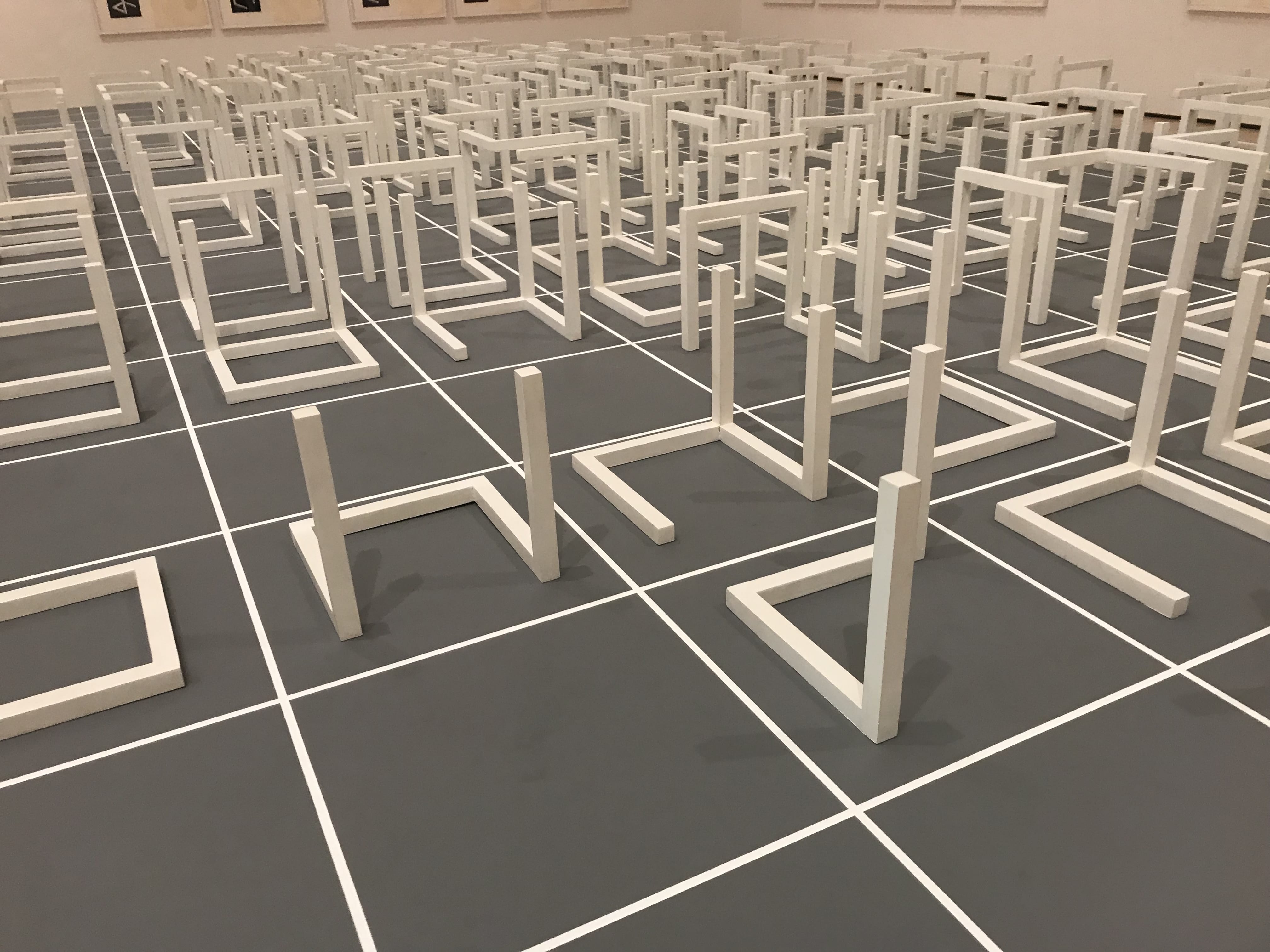 Incomplete Open Cubes by Sol LeWitt