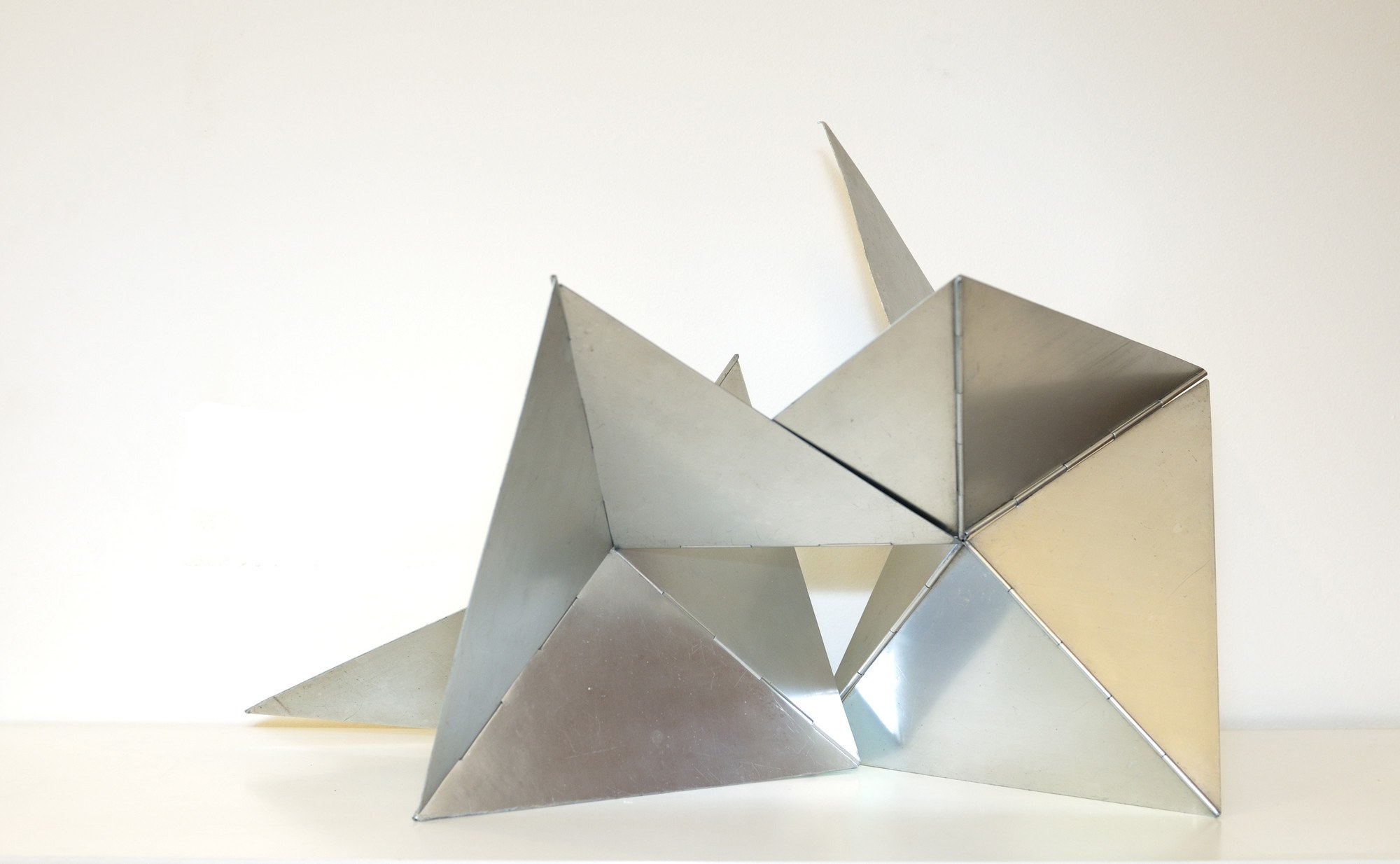 Lygia Clark’s Bicho Linear (1960), one of the hinged Bichos meant to be handled.