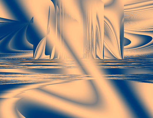 One of the example images evolved with NEvAr reproduced as Figure 3 in Machado and Cardoso's paper 'NEvAr - System Overview,' presented at the Generative Art 2003 conference in Milan.