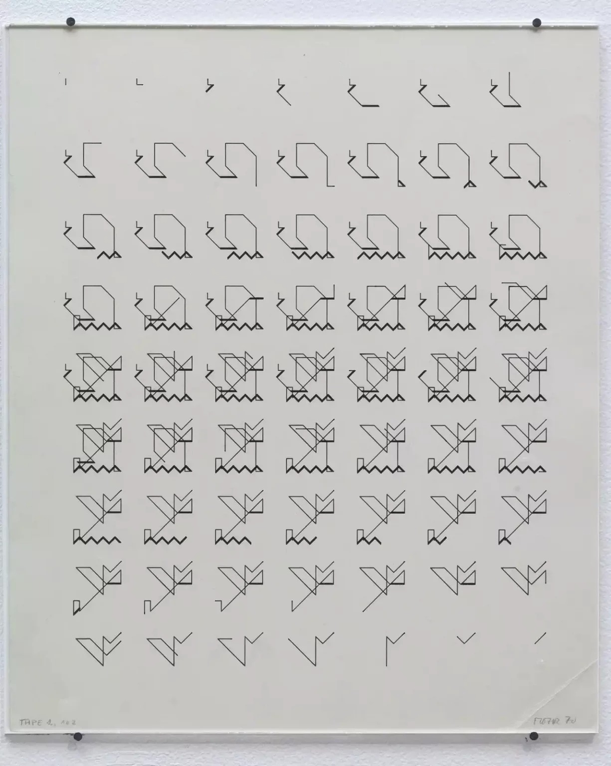 Manfred Mohr’s First Solo Museum Exhibition of Computer-Generated Art