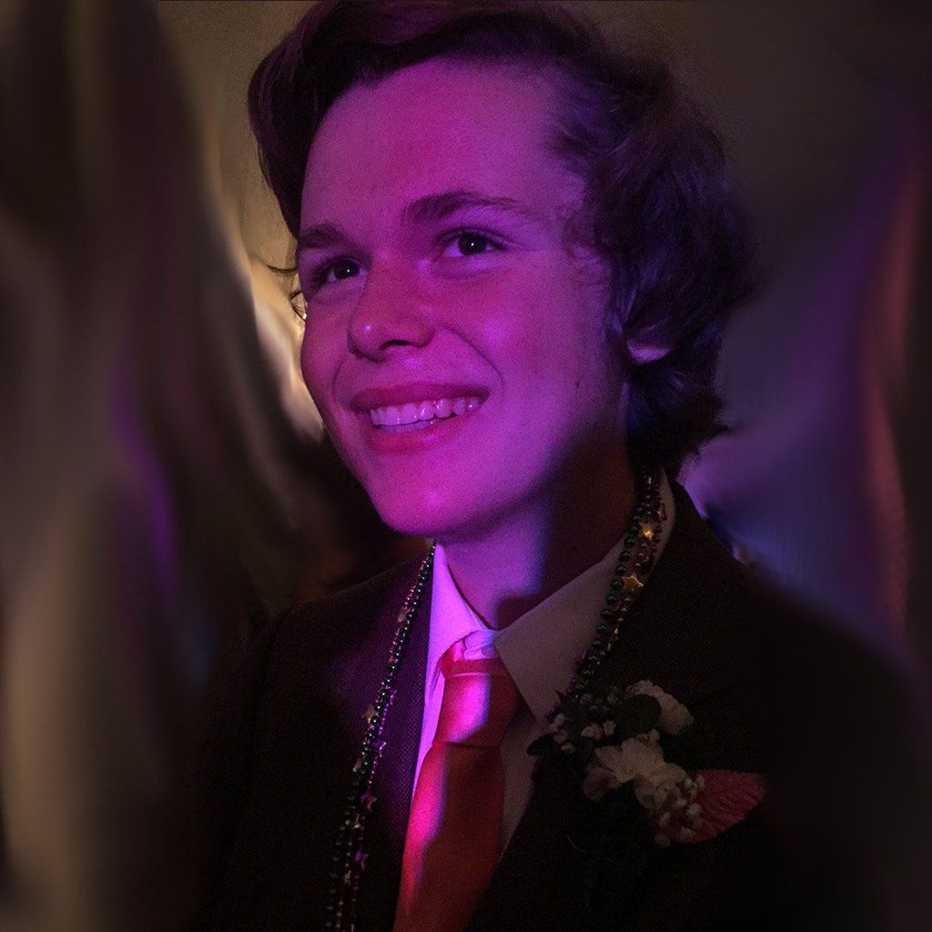 A portrait of Robbie Barrat as a seventeen-year-old, the photograph he supplied for Dave Gershgorn's March 2017 Quartz profile of his rapping neural network; a picture of the artist, not of the work.