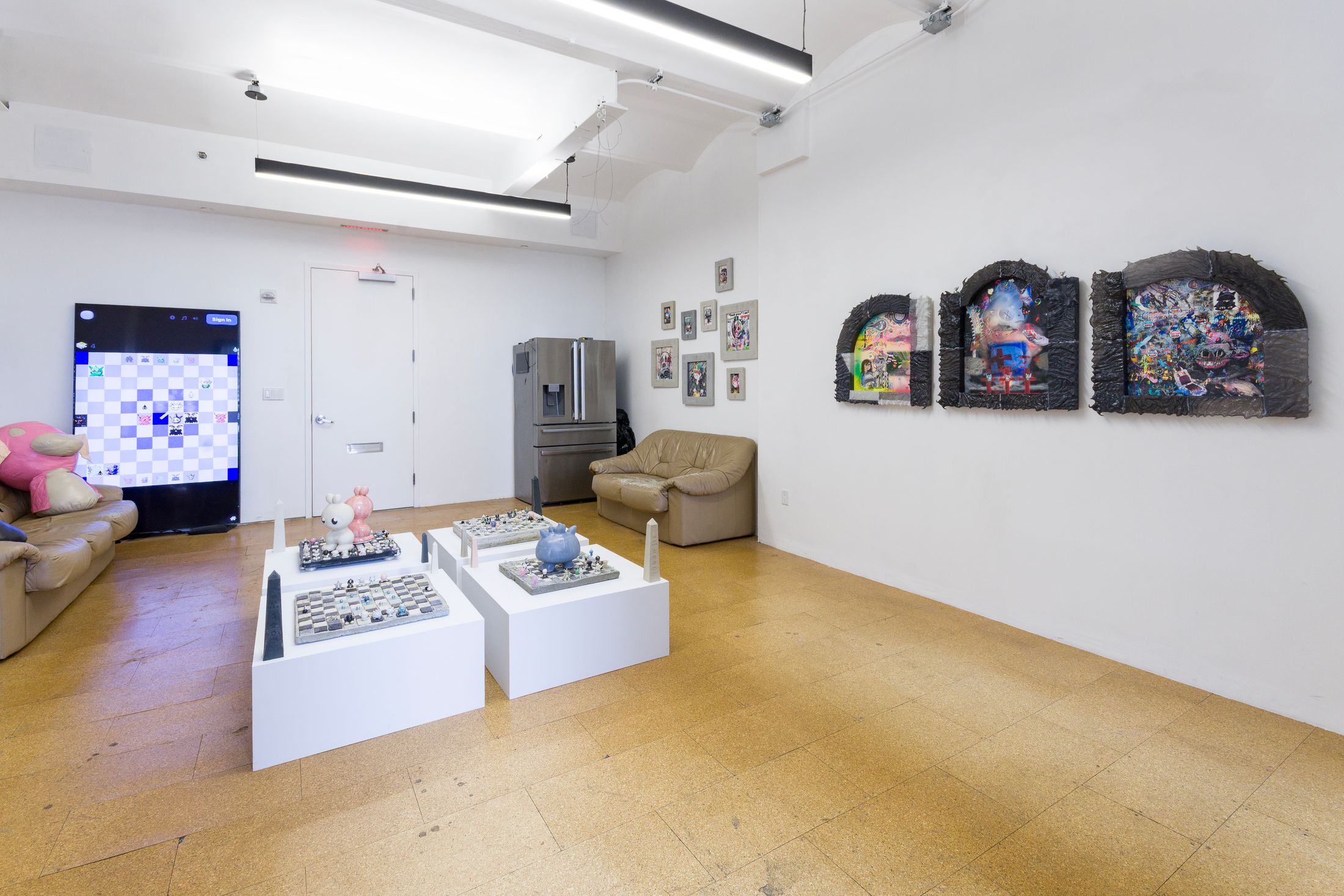 Gallery view of One Of Us Is Real And It’s Not You at Galerie Yeche Lange. Courtesy of the gallery