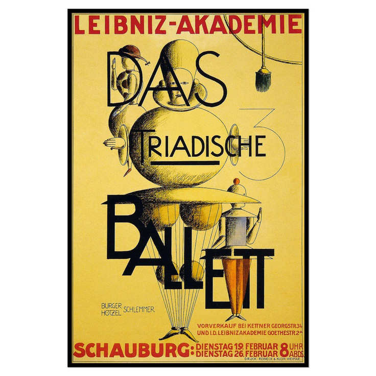 Oskar Schlemmer premières 'Triadisches Ballett'