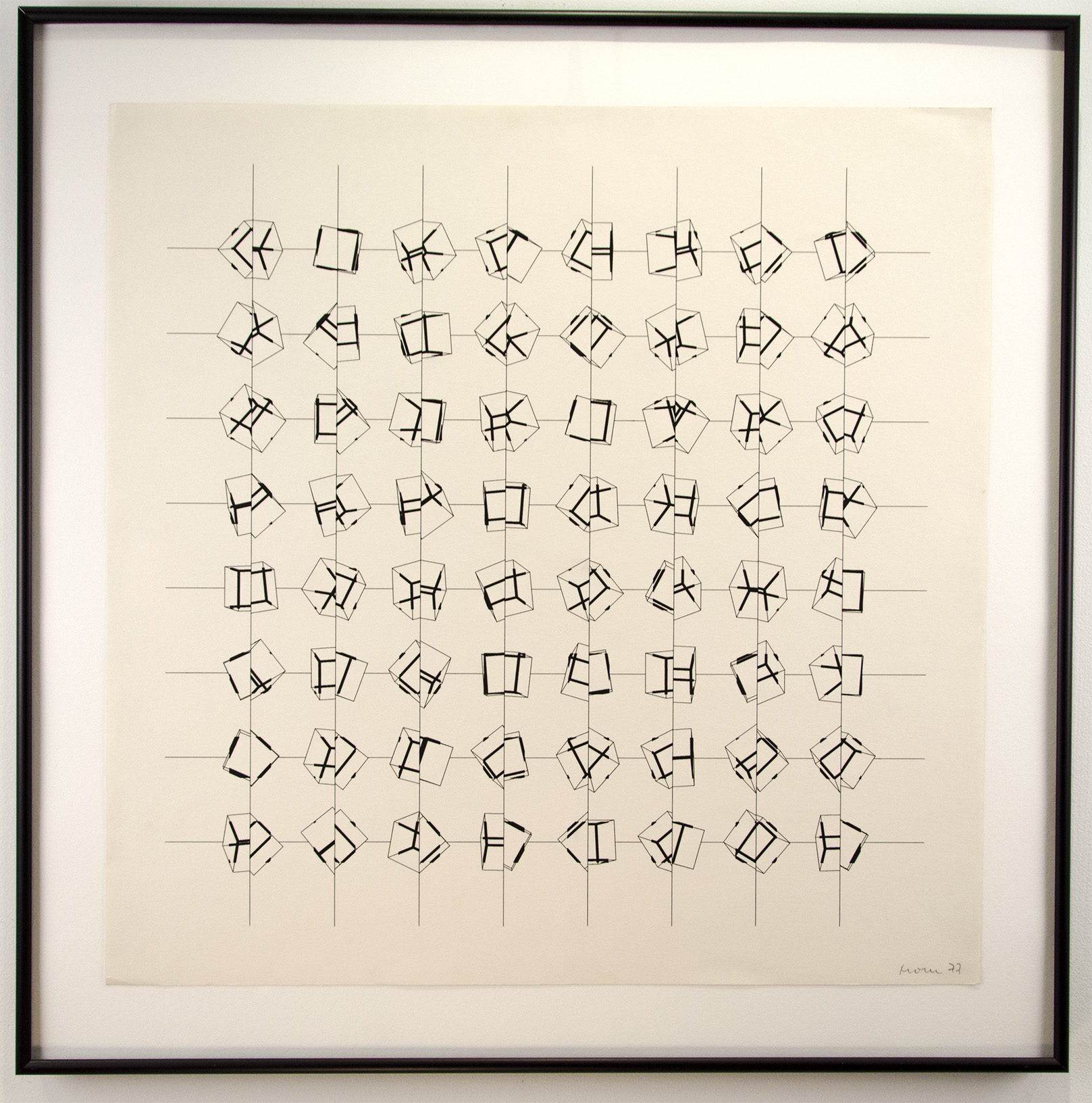 P-196-A and P-197-A by Manfred Mohr