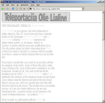 Browser screenshot of a newspaper article transformed into a page of underlined web links.