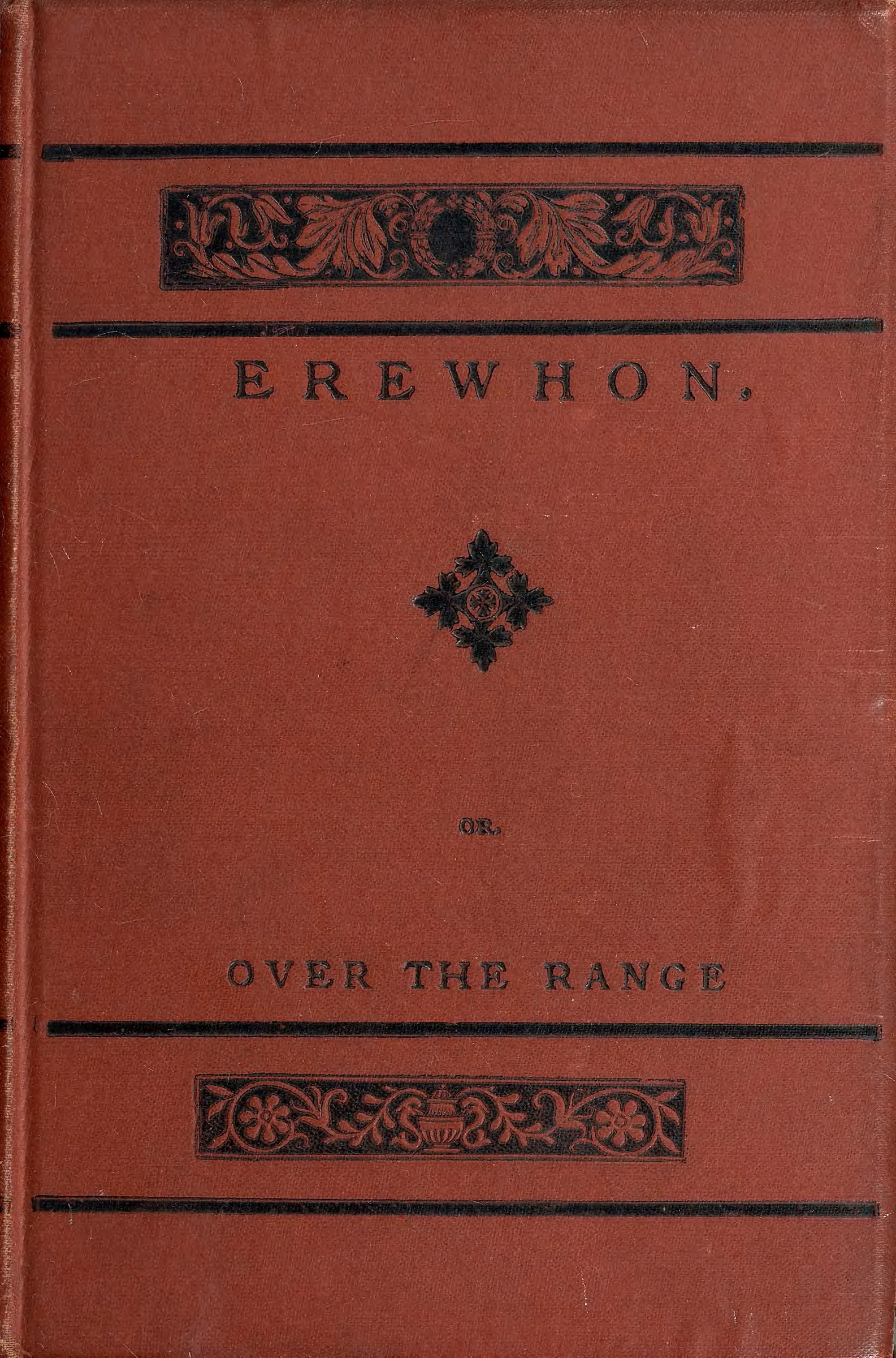 The cover of the 1872 first edition of Erewhon.