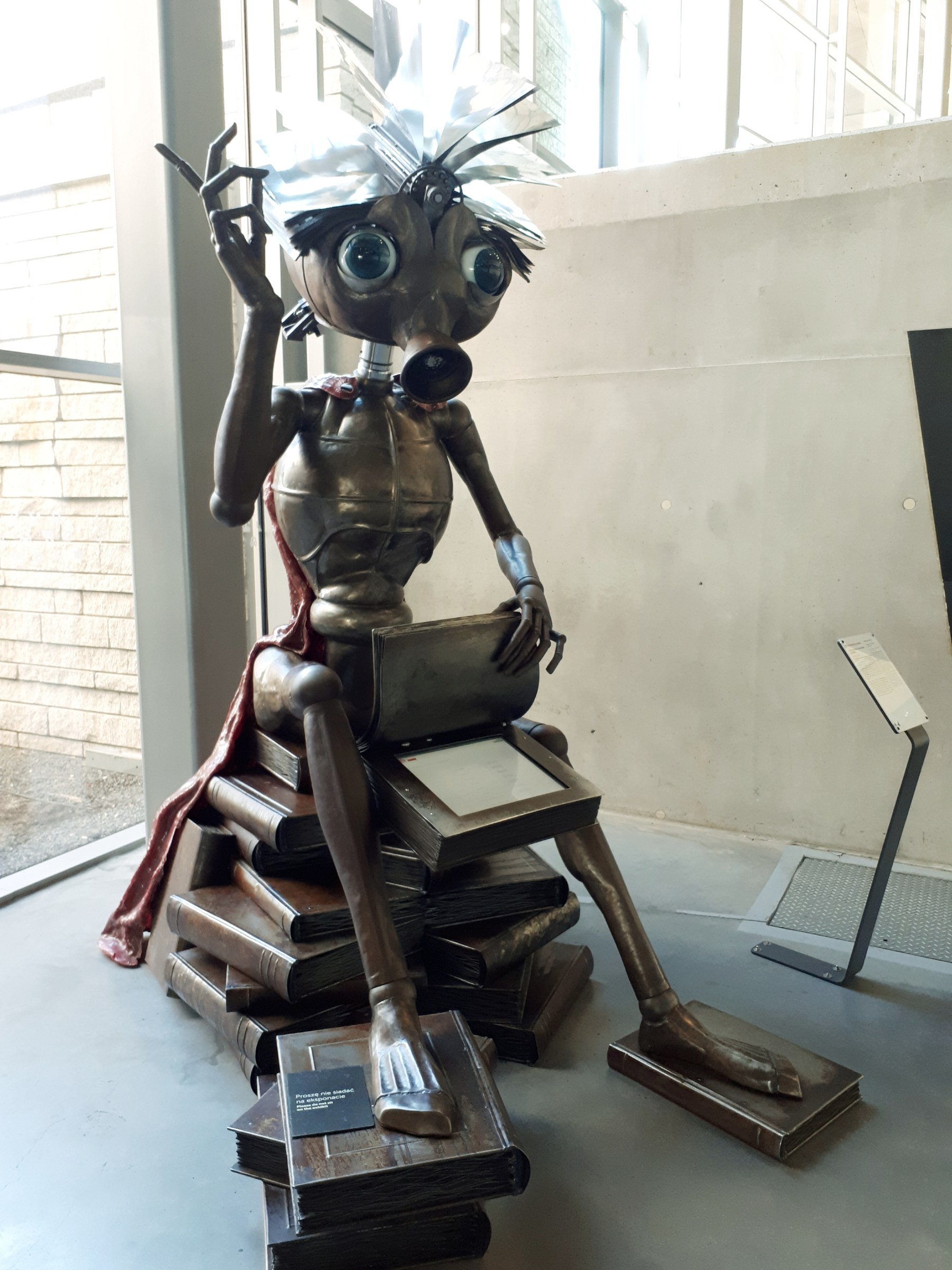 A working robot built after Trurl’s Electronic Bard from The Cyberiad, at the Copernicus Science Centre in Warsaw.