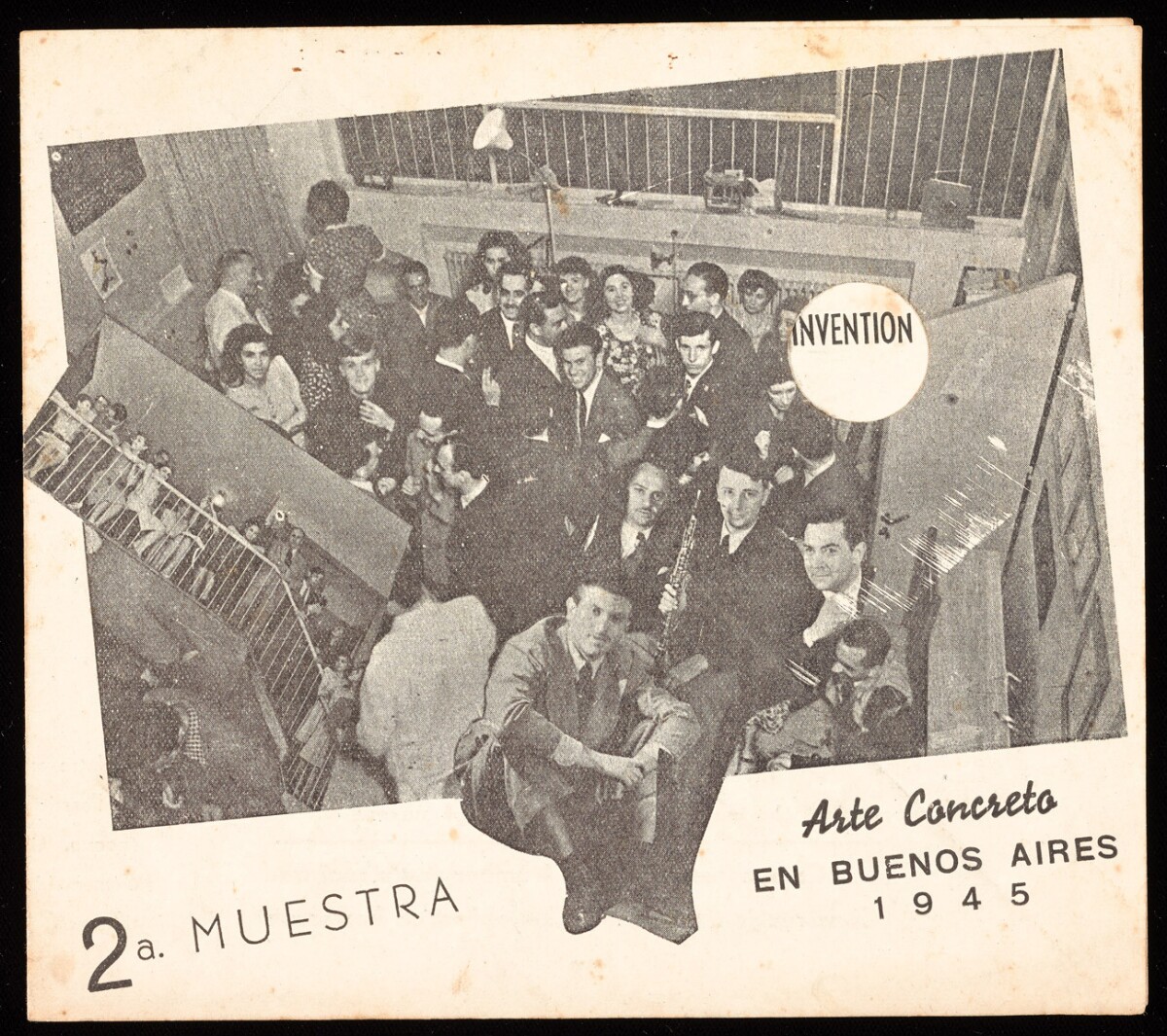 Flyer for the second Arte Concreto exhibition in Buenos Aires, 1945 — the exhibition season out of which the Asociación Arte Concreto-Invención formed.