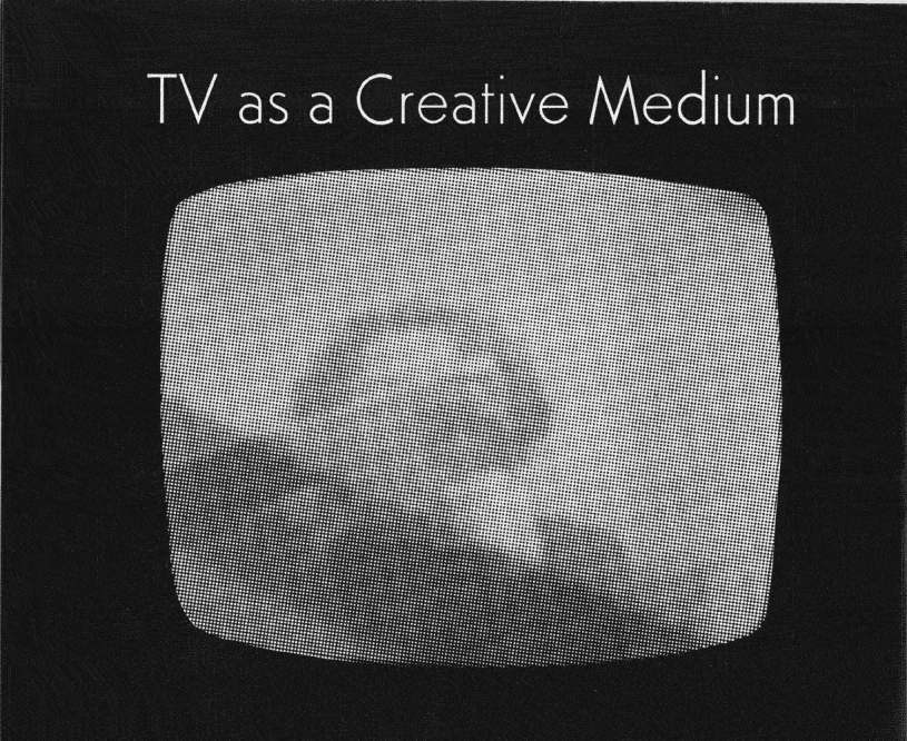 The printed programme for TV as a Creative Medium at the Howard Wise Gallery, 1969.