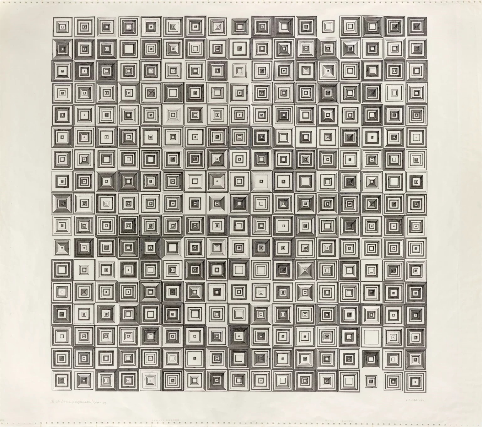 Vera Molnár Begins her Iconic (Des)Ordres Series