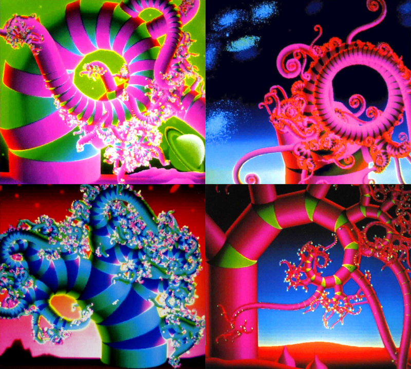 Yoichiro Kawaguchi's Growth Model of 1981, the recursive organic form he generated algorithmically in the year he described his work as digital art.